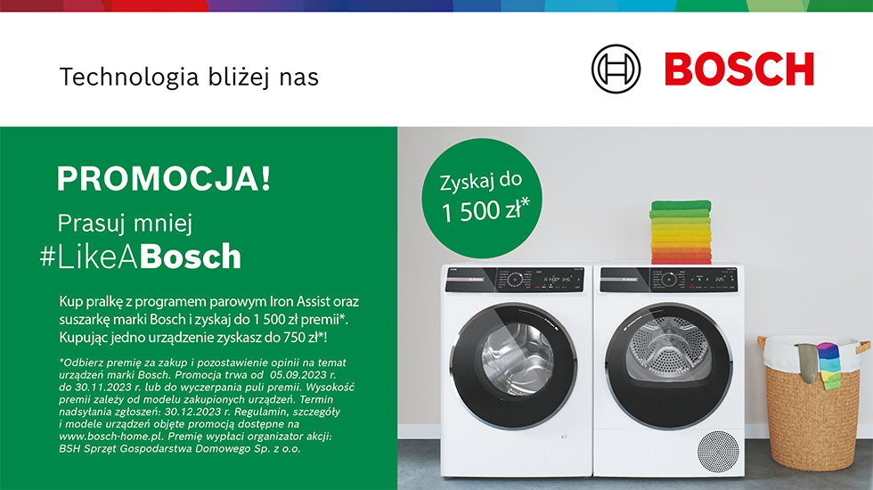 Bosch - pralki i suszarki